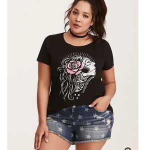 Torrid Murray Skull Crew Neck Tee